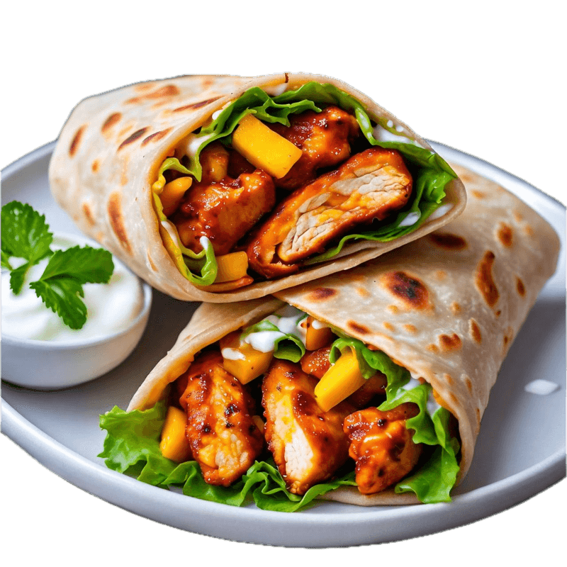 Mango Blaze Chicken Wrap